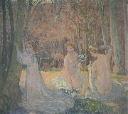 Maurice Denis Spring Landscape with Figures oil on canvas